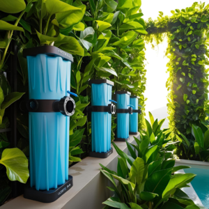 Filtros de agua para reutilizar agua de lluvia en jardines verticales en Costa Rica