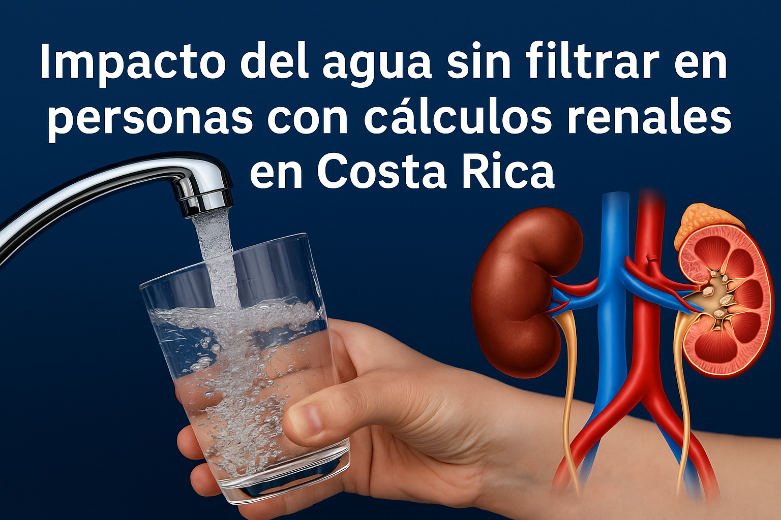 Impacto del agua sin filtrar en personas con cálculos renales en Costa Rica