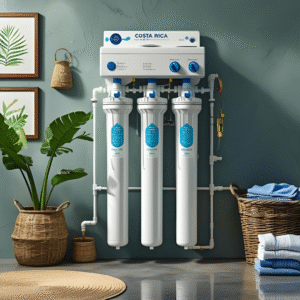 Filtro de agua para conectar a una lavadora y evitar manchas en la ropa en Costa Rica