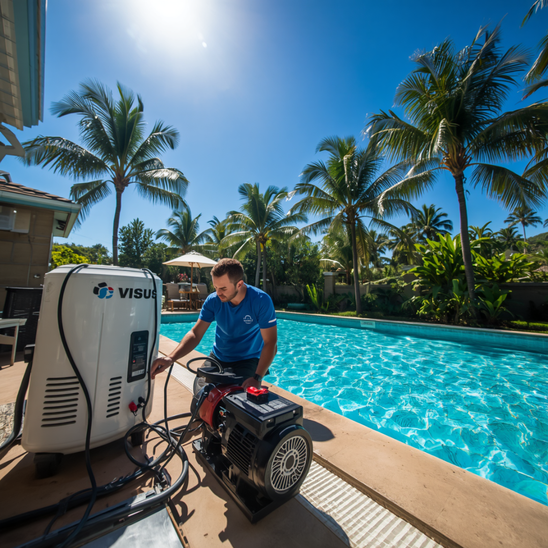 Conexión de generador de ozono a bomba de piscina 220v en Costa Rica