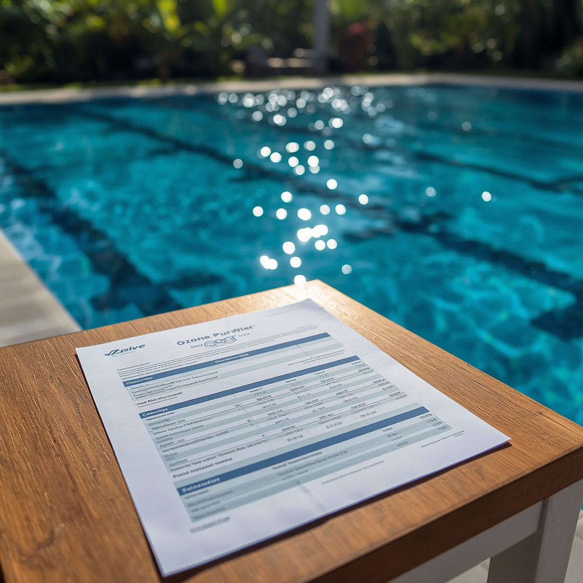 Presupuesto purificador de ozono para piscina olímpica en Costa Rica